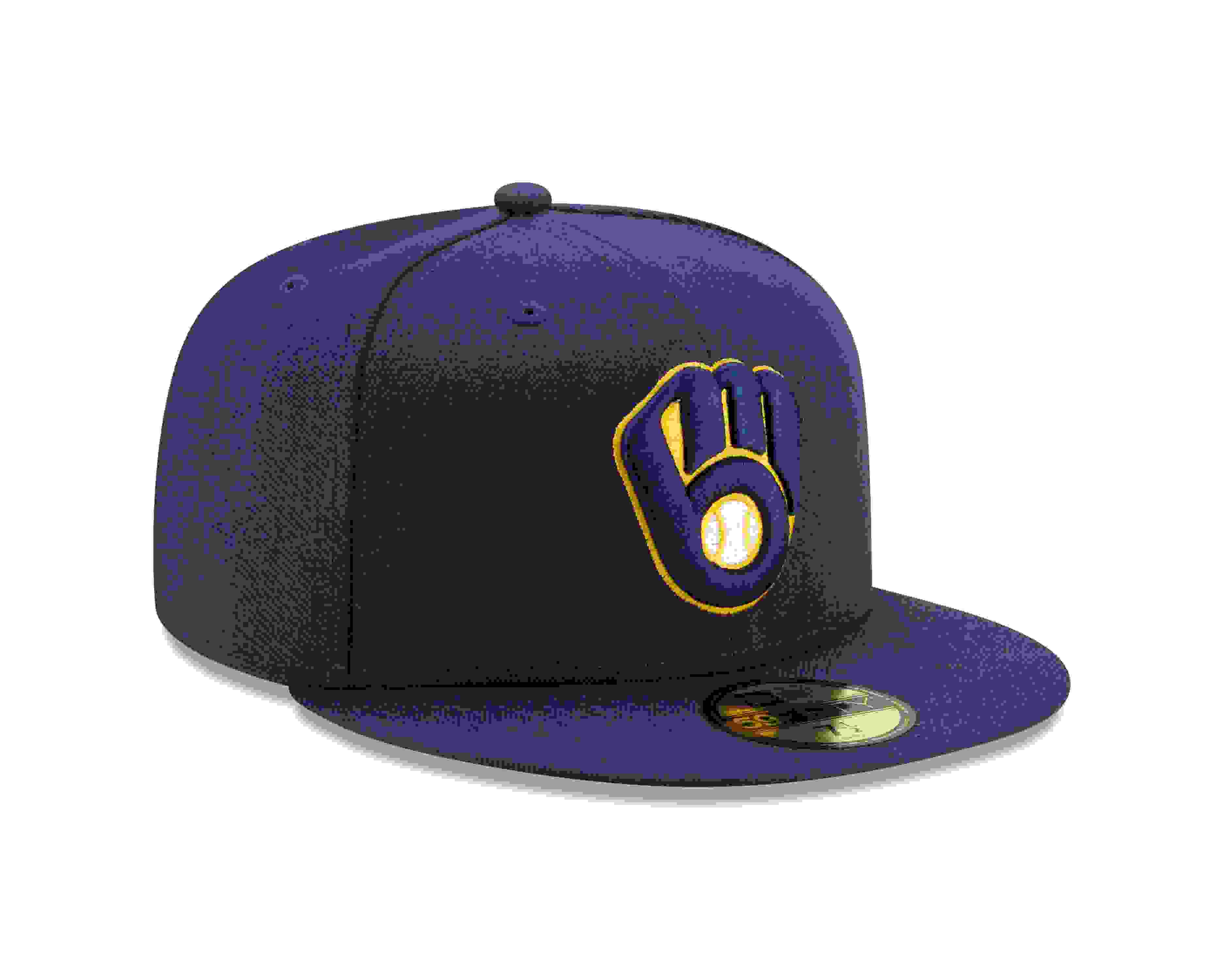 New Era Milwaukee Brewers 59FIFTY Authentic Collection Home Navy Fitted Hat